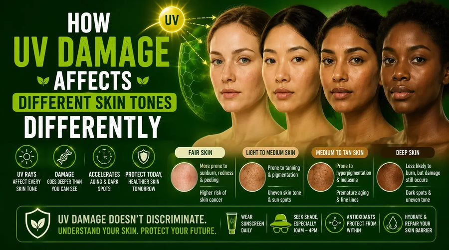 How UV Damage Affects Different Skin Tones