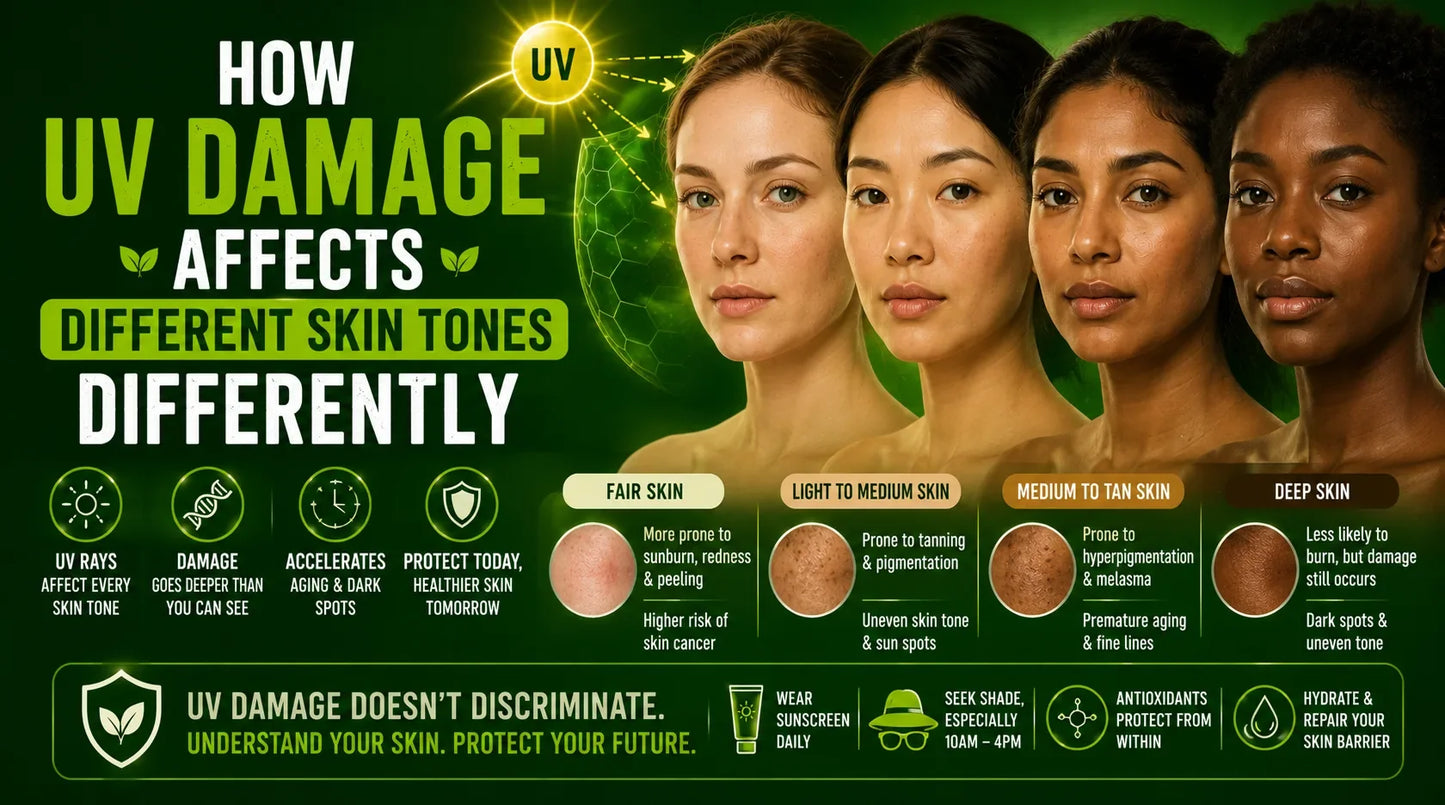  How UV Damage Affects Different Skin Tones 