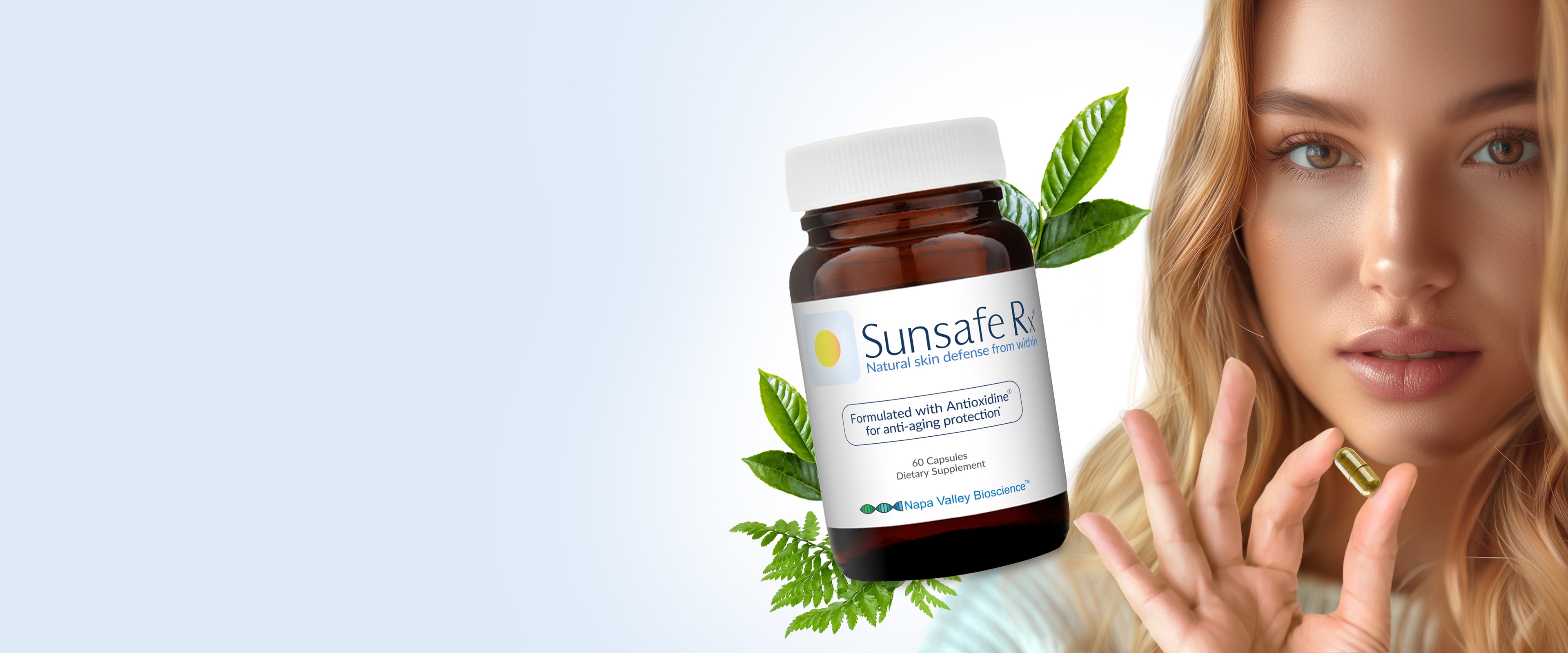 Sunsafe Rx: Natural Anti-Aging Skincare Supplement for Sun Protection